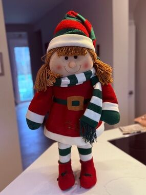 🎄 Vintage Kmart Christmas Elf Door Greeter – 26” Shelf Sitter | Holiday Decor
